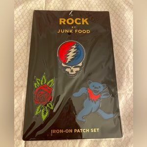 Grateful Dead Iron On Patch Set by Junk Food NWT